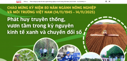 80 năm ngành Nông nghiệp và Môi trường: Phát huy truyền thống, vươn tầm trong kỷ nguyên kinh tế xanh và chuyển đổi số