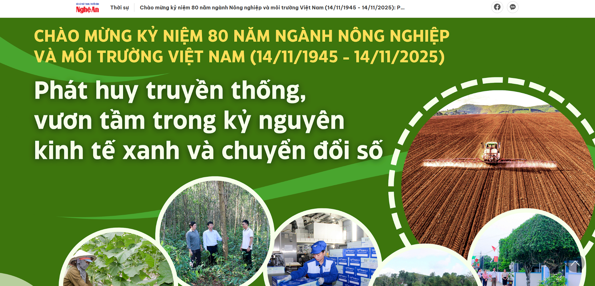 80 năm ngành Nông nghiệp và Môi trường: Phát huy truyền thống, vươn tầm trong kỷ nguyên kinh tế xanh và chuyển đổi số